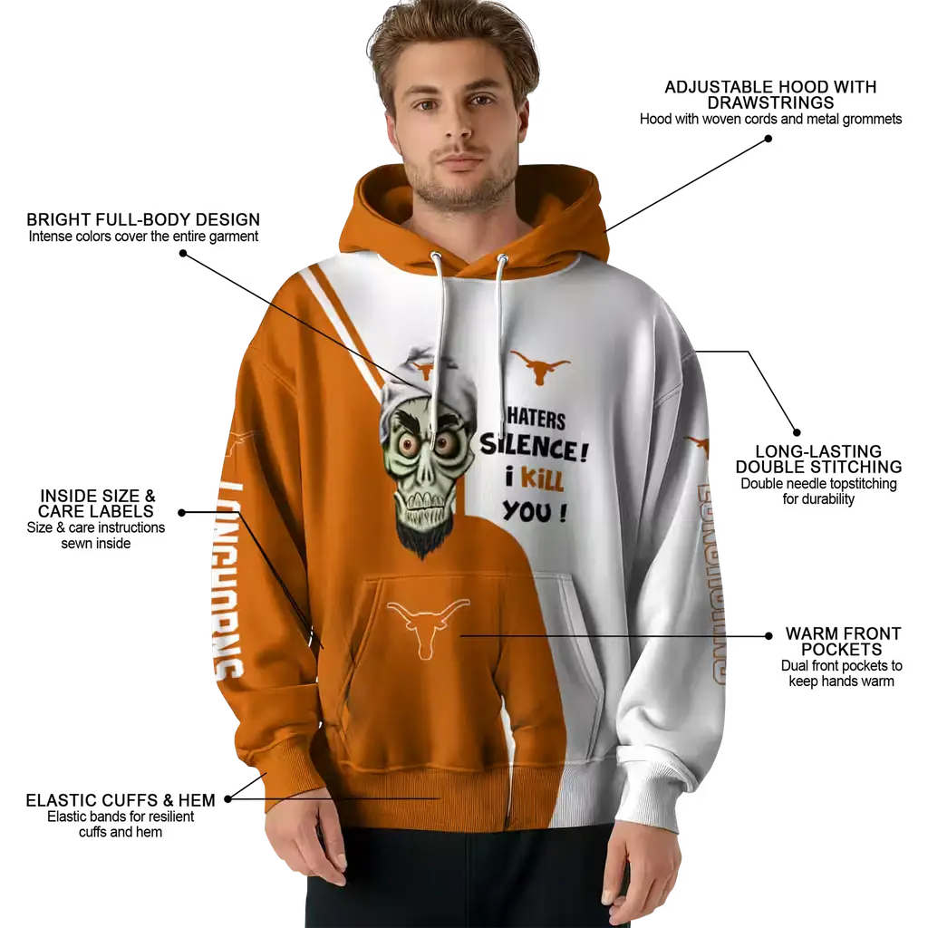 texas longhorns achmed skull orange hoodie latest model texas longhorns achmed skull orange hoodie latest model