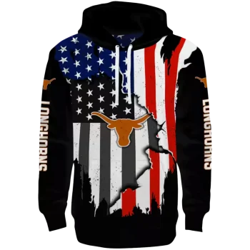 texas longhorns american pride black hoodie best selling