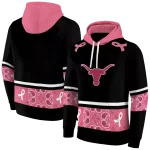 texas longhorns awareness ribbon black pink hoodie best selling