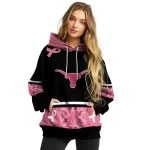 texas longhorns awareness ribbon black pink hoodie best selling