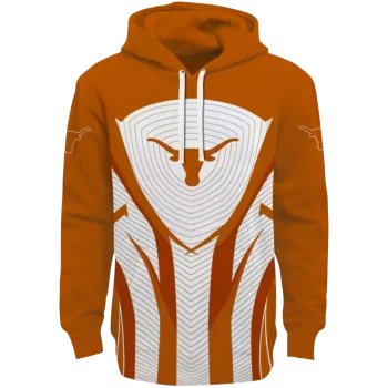 texas longhorns concentric lines orange black hoodie best selling