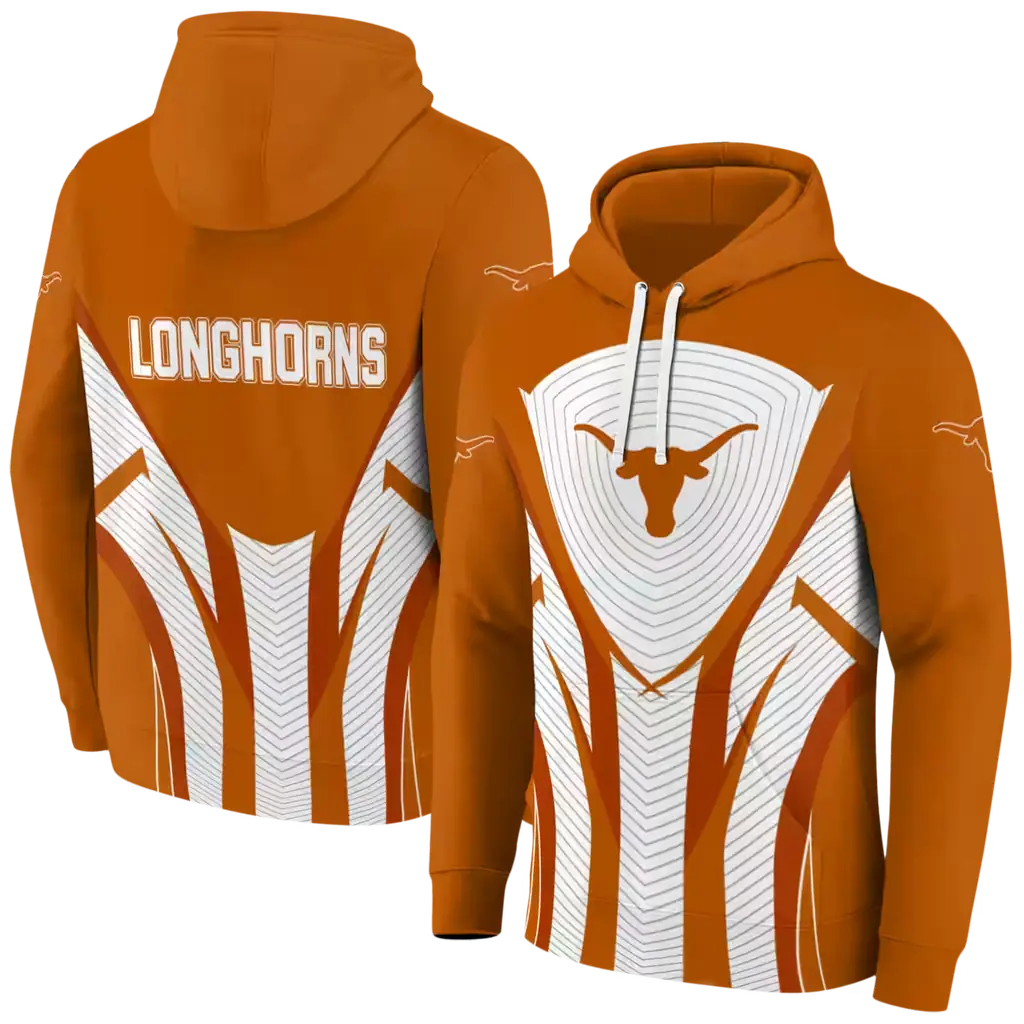 texas longhorns concentric lines orange black hoodie fashion forward texas longhorns concentric lines orange black hoodie fashion forward