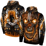 texas longhorns demonic skull orange black hoodie best selling