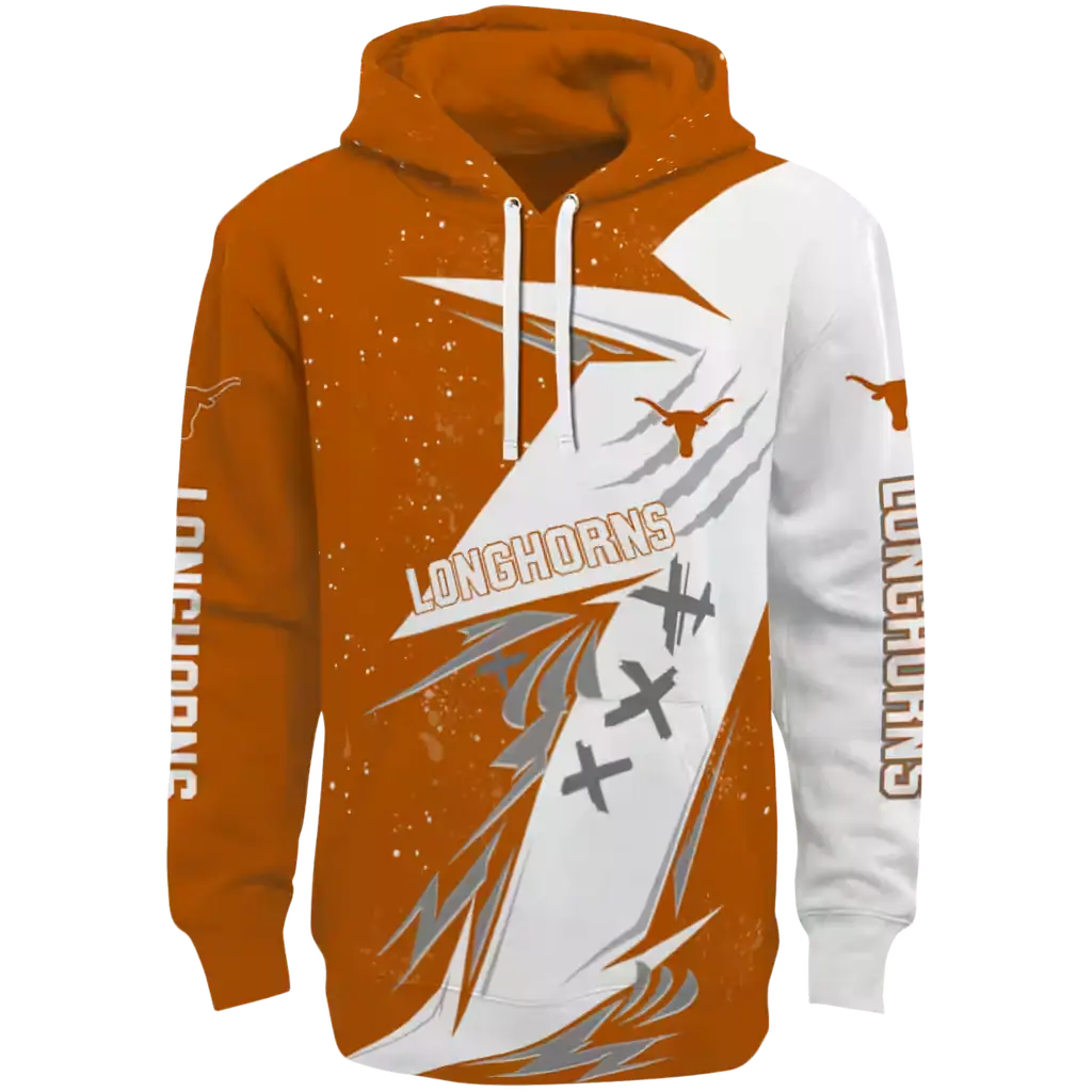 texas longhorns dynamic slash orange white hoodie best selling texas longhorns dynamic slash orange white hoodie best selling
