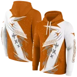 texas longhorns dynamic slash orange white hoodie best selling
