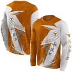 texas longhorns dynamic slash orange white hoodie best selling