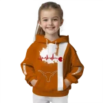 texas longhorns football heartbeat orange hoodie best selling