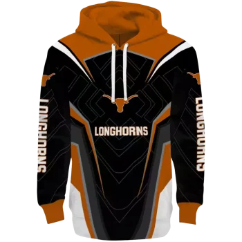 texas longhorns futuristic pattern orange black hoodie best selling
