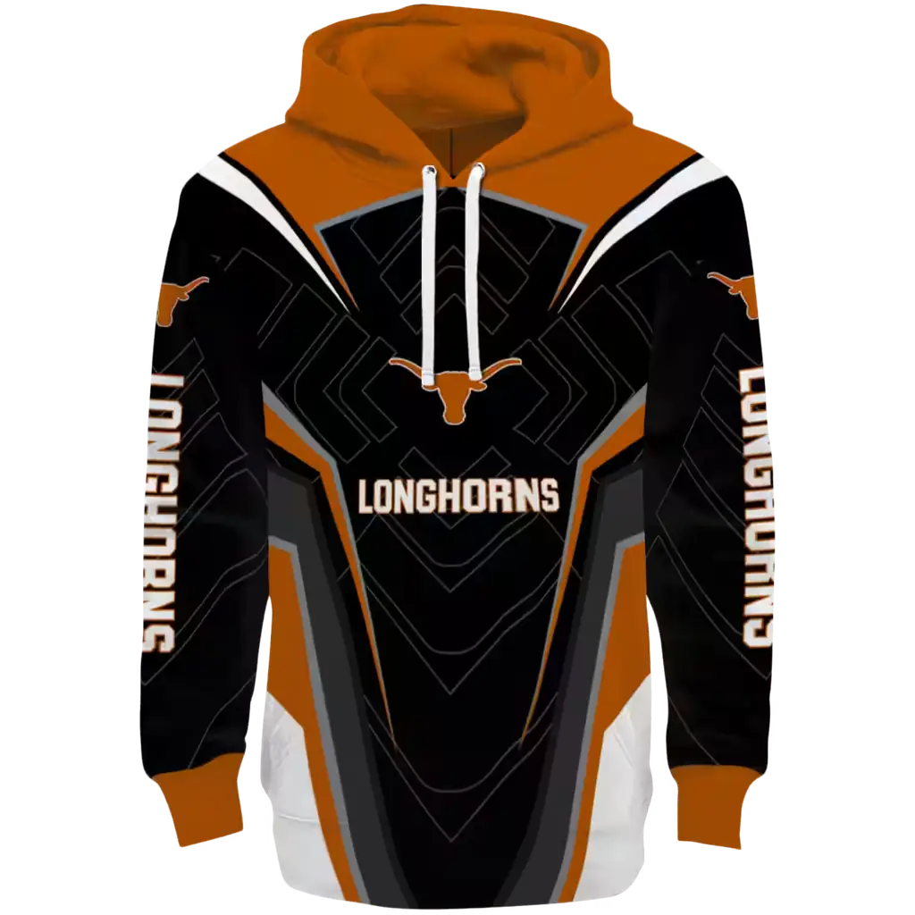 texas longhorns futuristic pattern orange black hoodie best selling texas longhorns futuristic pattern orange black hoodie best selling
