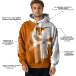 texas longhorns graphic punisher orange white hoodie best selling