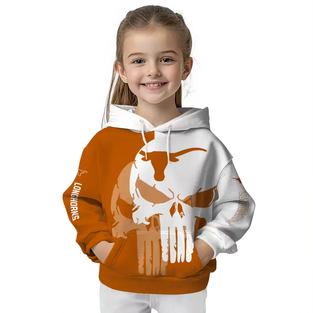 texas longhorns graphic punisher orange white hoodie top rated texas longhorns graphic punisher orange white hoodie top rated
