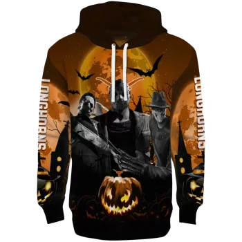 texas longhorns halloween vibes orange black hoodie best selling