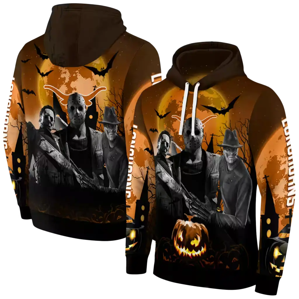 texas longhorns halloween vibes orange black hoodie fashion forward texas longhorns halloween vibes orange black hoodie fashion forward