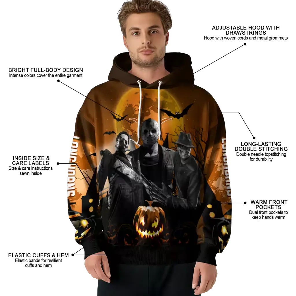 texas longhorns halloween vibes orange black hoodie latest model texas longhorns halloween vibes orange black hoodie latest model