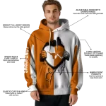 texas longhorns heartbeat graphic orange hoodie best selling