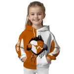 texas longhorns heartbeat graphic orange hoodie best selling