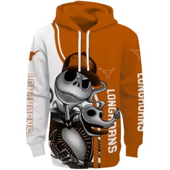 texas longhorns jack skellington orange hoodie best selling