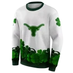 texas longhorns lucky motif white green hoodie best selling