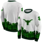 texas longhorns lucky motif white green hoodie best selling