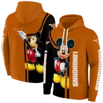 texas longhorns mickey mouse orange black hoodie best selling