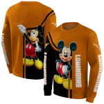 texas longhorns mickey mouse orange black hoodie best selling