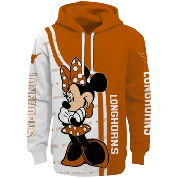 texas longhorns minnie mouse orange hoodie best selling