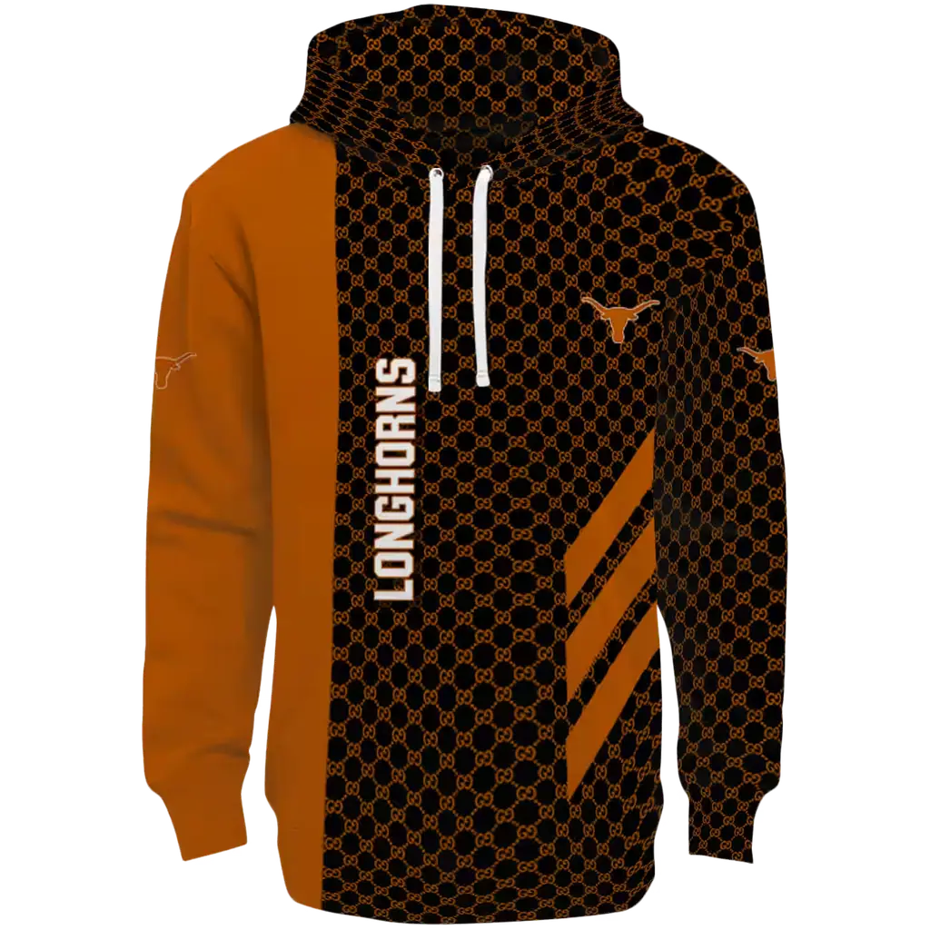 texas longhorns monogram pattern orange hoodie best selling texas longhorns monogram pattern orange hoodie best selling