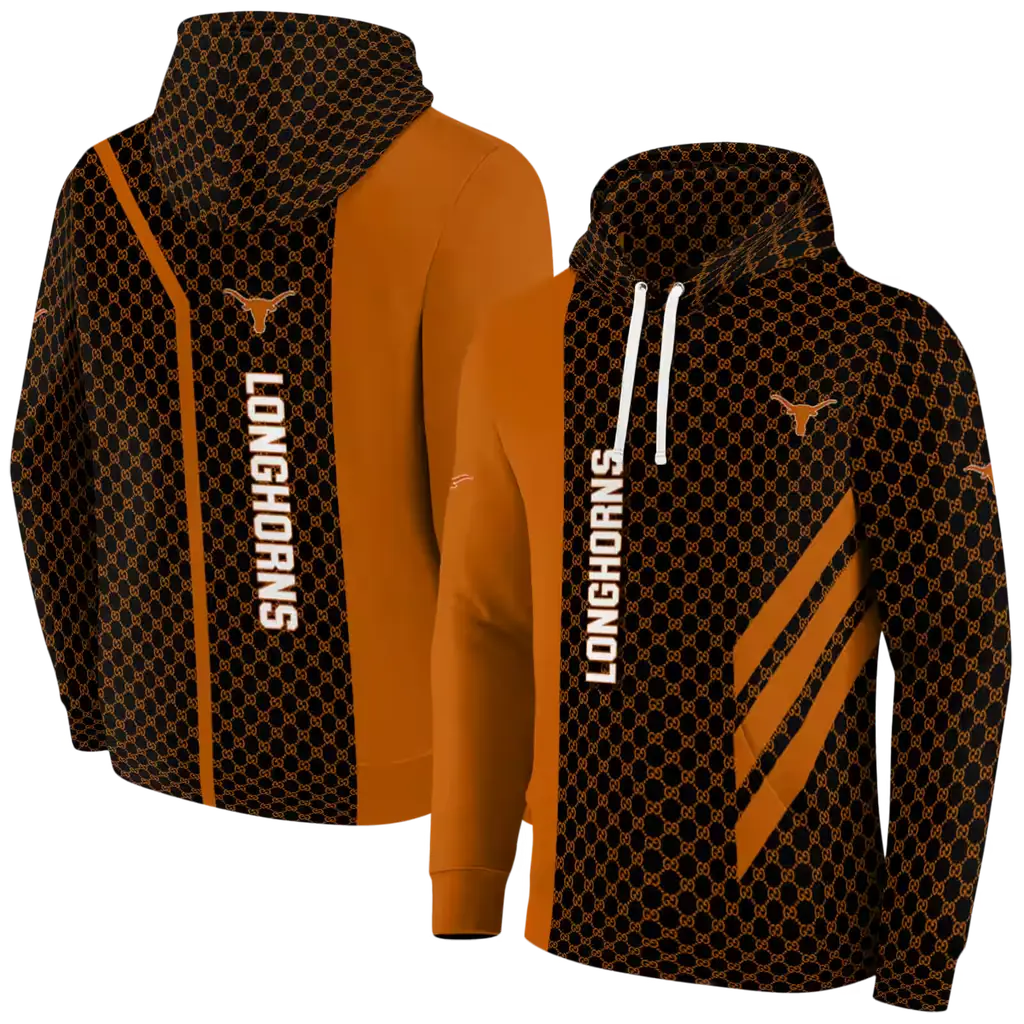 texas longhorns monogram pattern orange hoodie fashion forward texas longhorns monogram pattern orange hoodie fashion forward