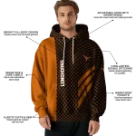 texas longhorns monogram pattern orange hoodie best selling