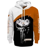 texas longhorns skull punisher white black hoodie best selling