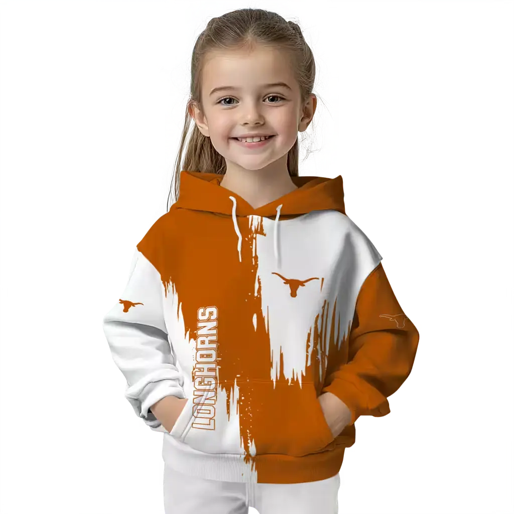 texas longhorns splatter effect orange hoodie top rated texas longhorns splatter effect orange hoodie top rated