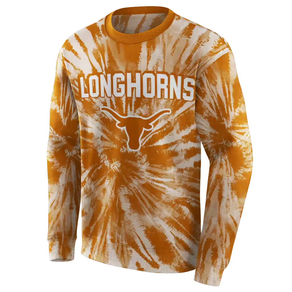 texas longhorns tie dye pattern orange hoodie new arrival texas longhorns tie dye pattern orange hoodie new arrival