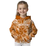 texas longhorns tie dye pattern orange hoodie best selling
