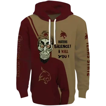 texas state bobcats achmed skull maroon hoodie best selling