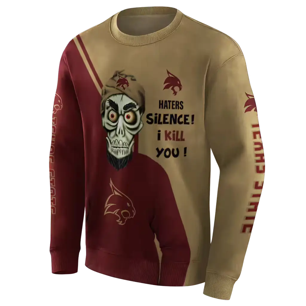 texas state bobcats achmed skull maroon hoodie new arrival texas state bobcats achmed skull maroon hoodie new arrival