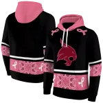texas state bobcats awareness ribbon black pink hoodie best selling