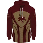 texas state bobcats concentric lines maroon black hoodie best selling