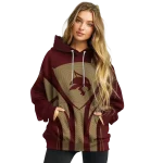 texas state bobcats concentric lines maroon black hoodie best selling