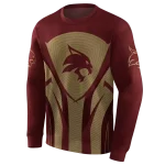 texas state bobcats concentric lines maroon black hoodie best selling