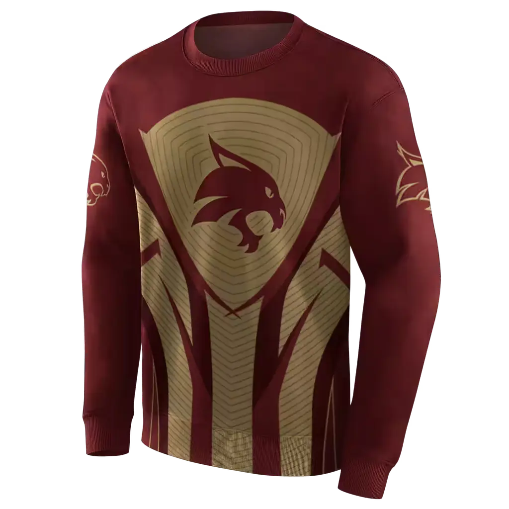 texas state bobcats concentric lines maroon black hoodie new arrival texas state bobcats concentric lines maroon black hoodie new arrival