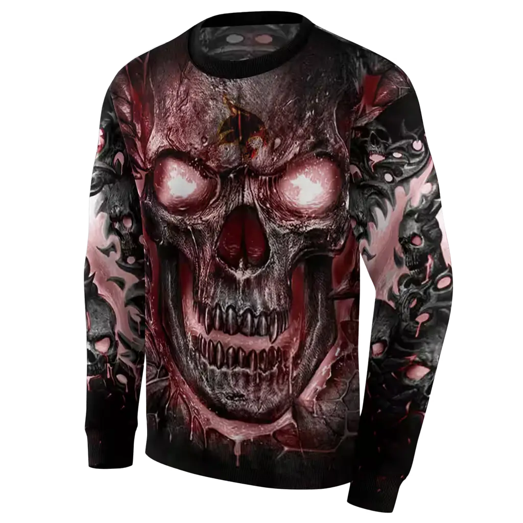 texas state bobcats demonic skull maroon black hoodie new arrival texas state bobcats demonic skull maroon black hoodie new arrival