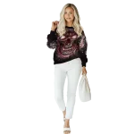 texas state bobcats demonic skull maroon black hoodie best selling