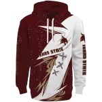 texas state bobcats dynamic slash maroon white hoodie best selling