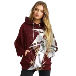 texas state bobcats dynamic slash maroon white hoodie best selling