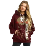 texas state bobcats football heartbeat maroon hoodie best selling