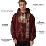 texas state bobcats football heartbeat maroon hoodie best selling