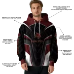 texas state bobcats futuristic pattern maroon black hoodie best selling