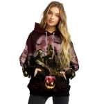texas state bobcats halloween vibes maroon black hoodie best selling