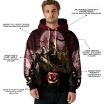 texas state bobcats halloween vibes maroon black hoodie best selling