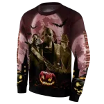 texas state bobcats halloween vibes maroon black hoodie best selling